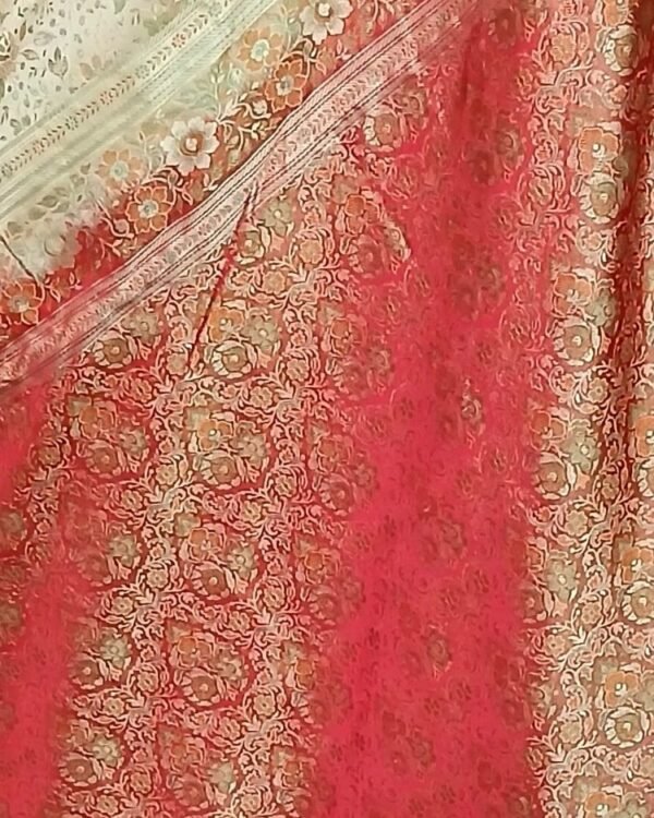 Banarasi Tehri Tanchoi Jamavar Silk Saree – (BANA0049) - Image 5