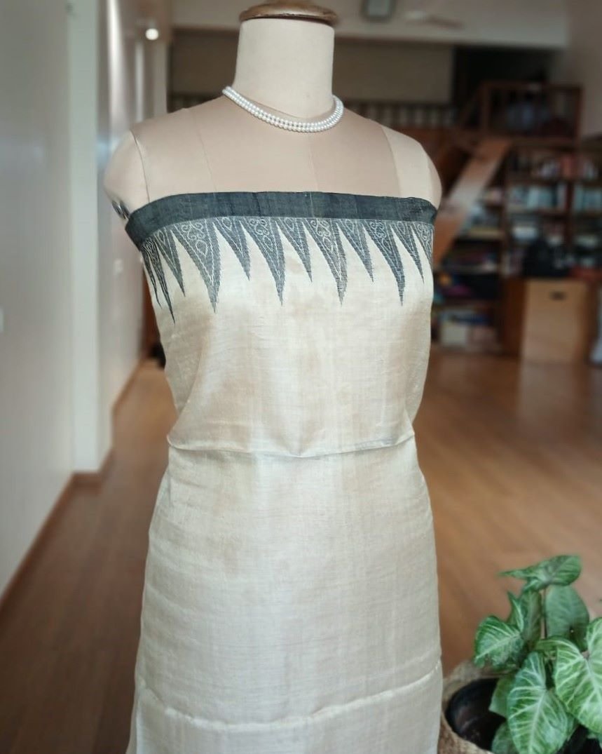 Pure Tussar Silk Handweave from Phulia - (PTSH0001) - Image 10