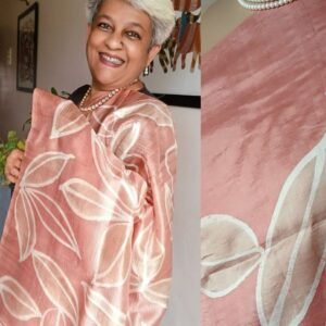 Handpainted Batik Silk Saree from Serampore - (BSSM0013)
