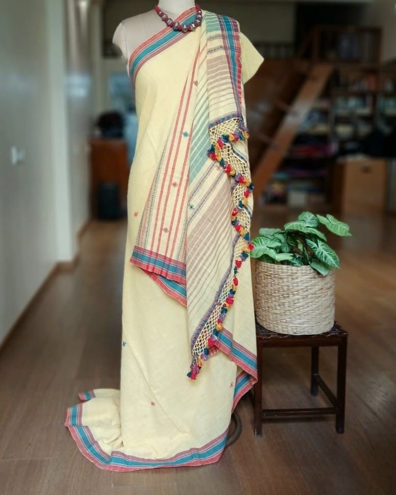 Bhujodi Saree handwoven in Kala Cotton – (BHUJ0082)