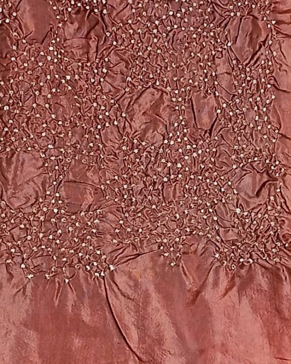 Luxurious Silk Dupatta/Shawl with very fine bandhani work - (LSDS0006) - Image 3