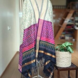 Silk-cotton dupattas from Telengana – (SCDT0002)
