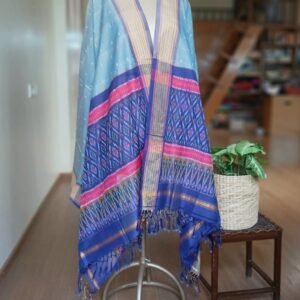 Silk-cotton dupattas from Telengana – (SCDT0005)