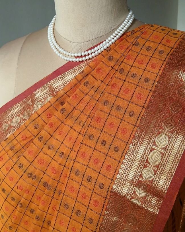 Ayiram Butta Kanchi Cotton Handweave with Zari – (KANC1109)