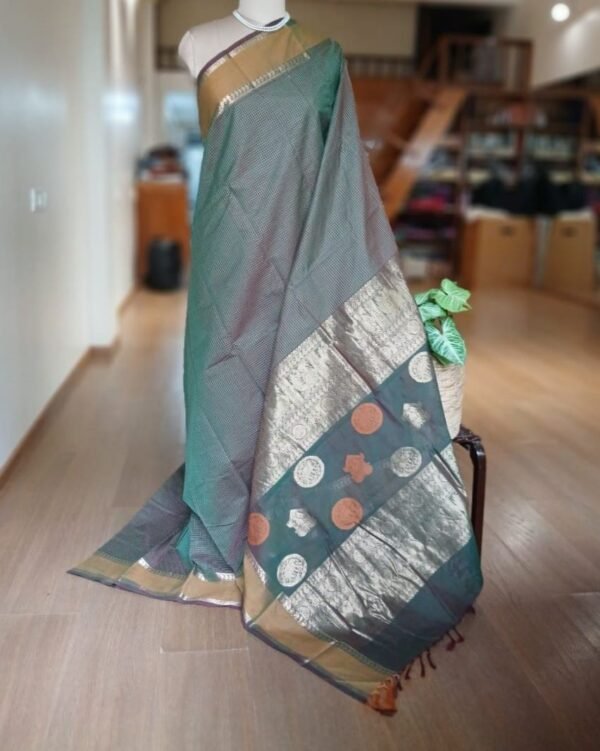 Kanchi Cotton Handweave with Zari -  (KANC1138)