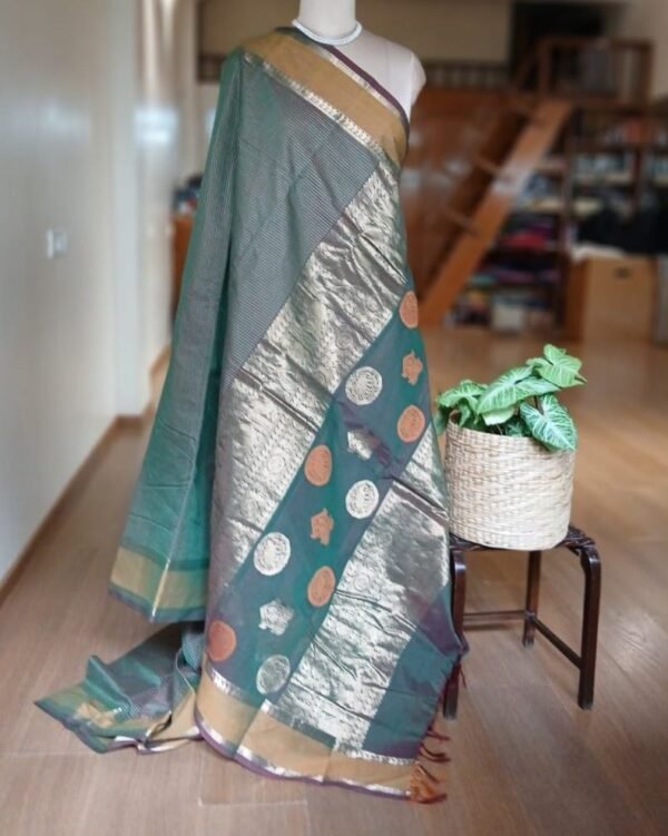 Kanchi Cotton Handweave with Zari -  (KANC1138) - Image 4