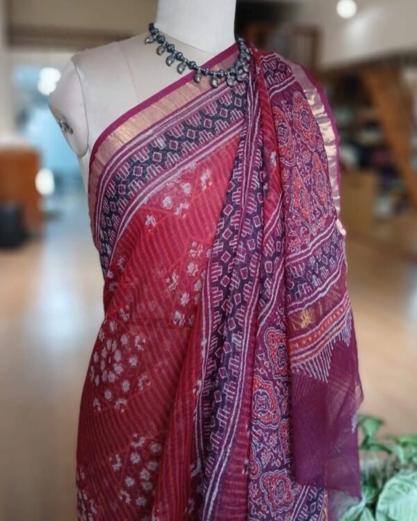 Kota Doria Cotton Saree – (KDCS1013) - Image 4