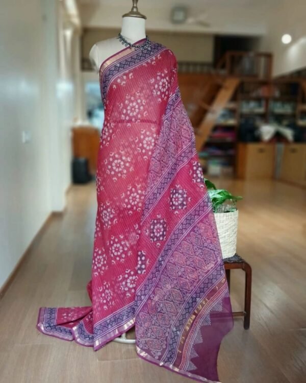 Kota Doria Cotton Saree – (KDCS1013) - Image 2