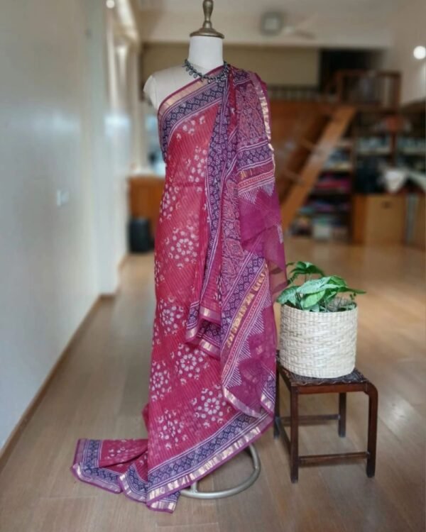 Kota Doria Cotton Saree – (KDCS1013) - Image 3