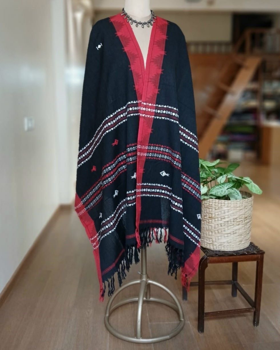 Kotpad handweave Cotton Dupatta from Odisha- (CTKD1019) - Image 2