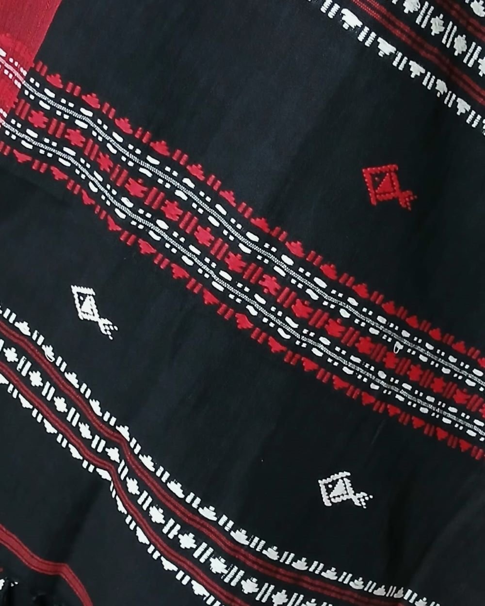 Kotpad handweave Cotton Dupatta from Odisha- (CTKD1019) - Image 6