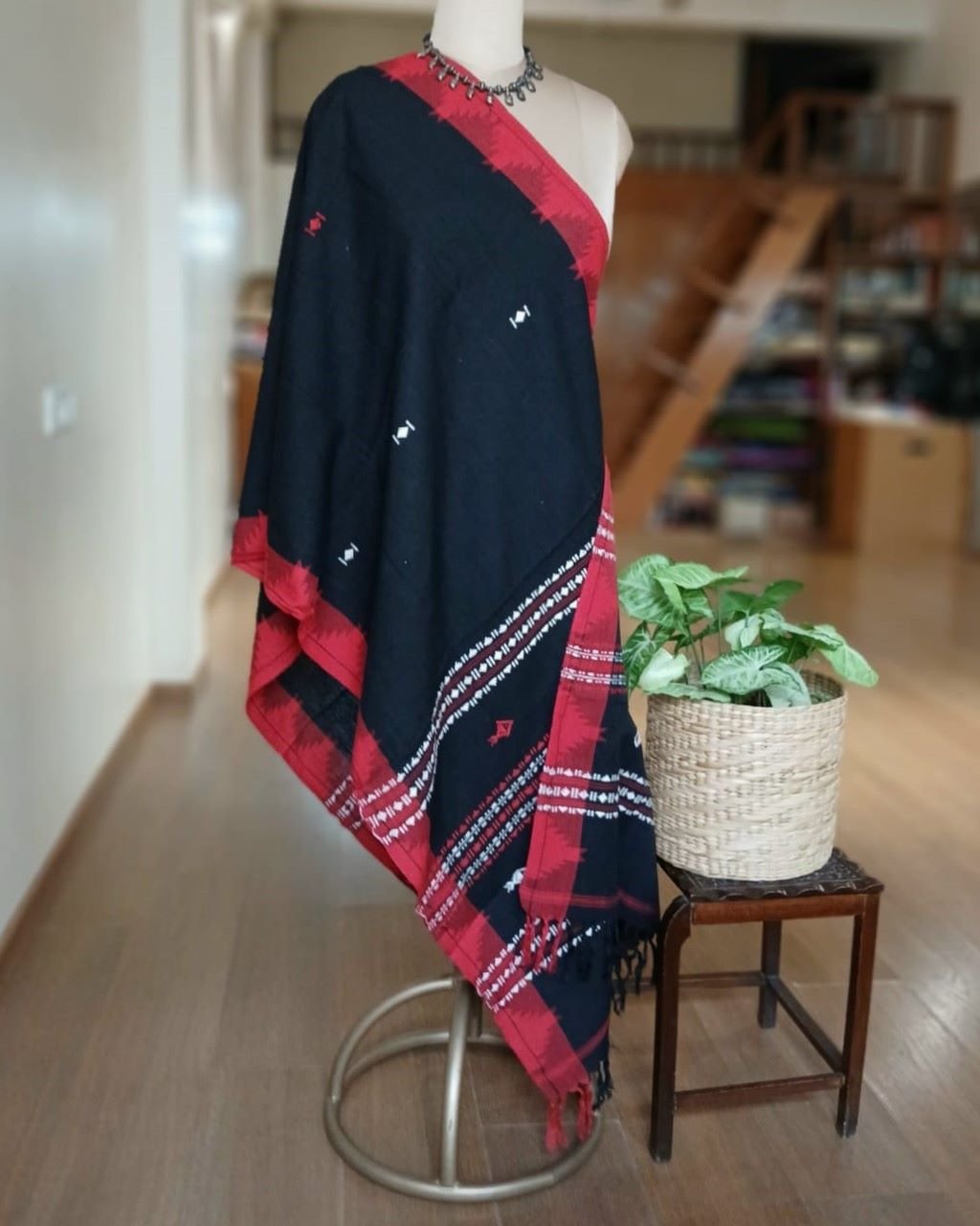 Kotpad handweave Cotton Dupatta from Odisha- (CTKD1019)