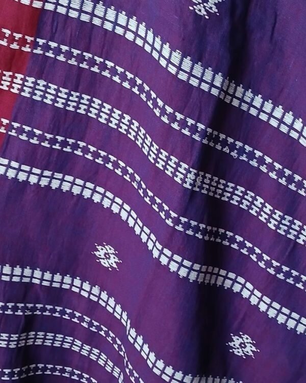 Kotpad handweave Cotton Dupatta from Odisha- (CTKD1020) - Image 6