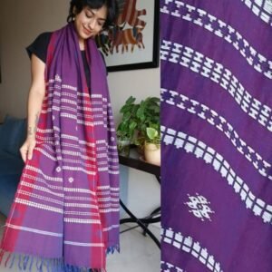 Kotpad handweave Cotton Dupatta from Odisha- (CTKD1020)