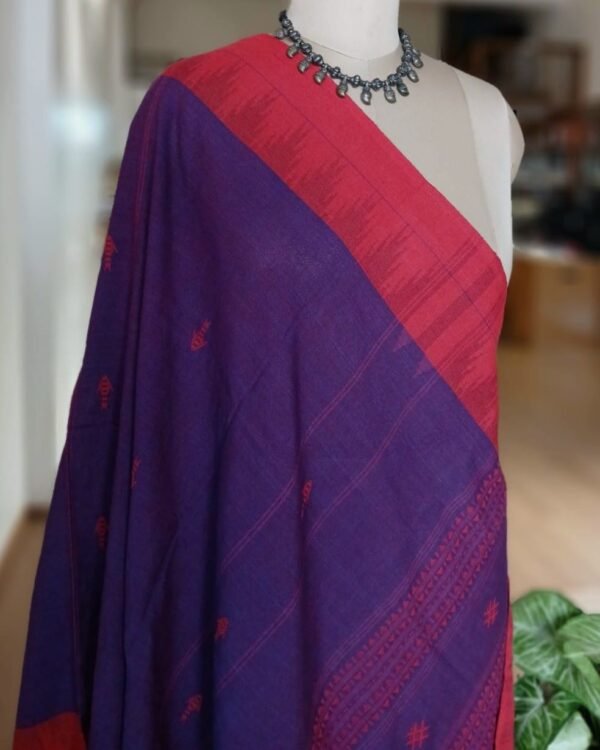 Kotpad handweave Cotton Dupatta from Odisha- (CTKD1022) - Image 4