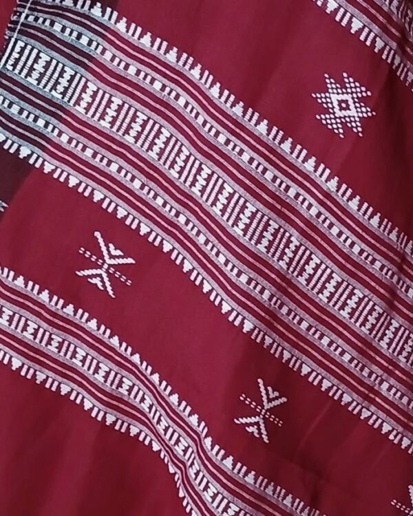 Kotpad handweave Cotton Dupatta from Odisha- (CTKD1023) - Image 6