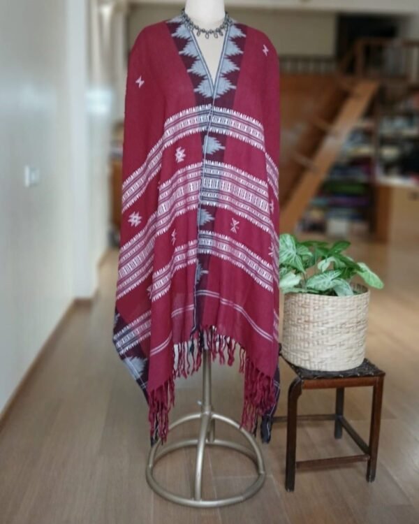 Kotpad handweave Cotton Dupatta from Odisha- (CTKD1023) - Image 2