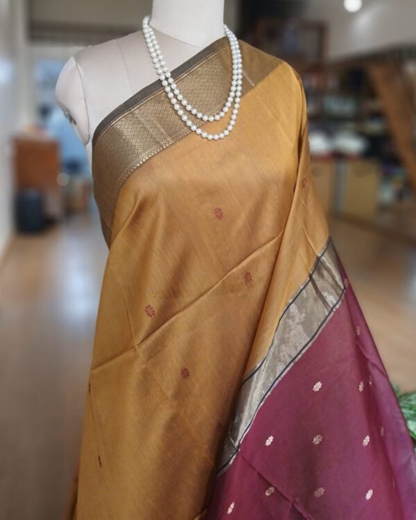 Maheshwari Silk Cotton Saree – (MSCS1019) - Image 2