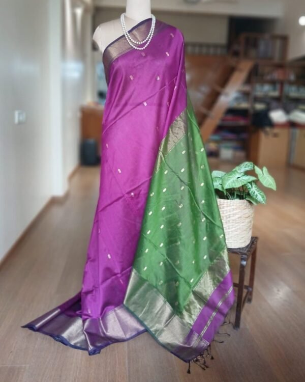 Maheshwari Silk Cotton Saree – (MSCS1020)
