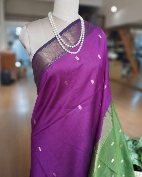 Maheshwari Silk Cotton Saree – (MSCS1020) - Image 2