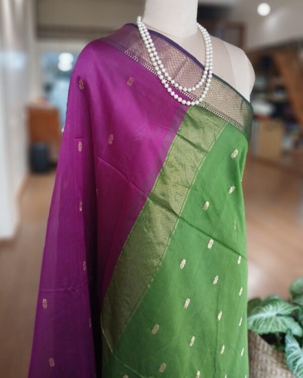 Maheshwari Silk Cotton Saree – (MSCS1020) - Image 4