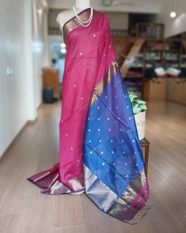 Maheshwari Silk Cotton Saree – (MSCS1021)