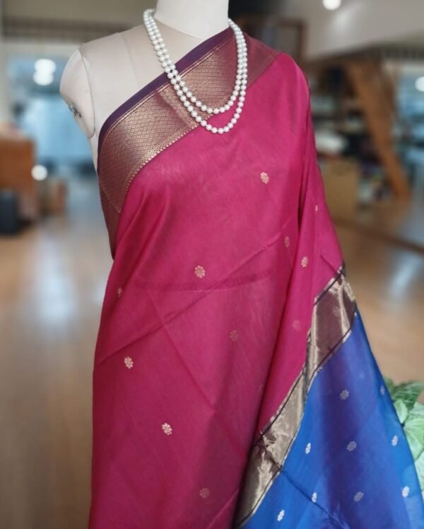 Maheshwari Silk Cotton Saree – (MSCS1021) - Image 2