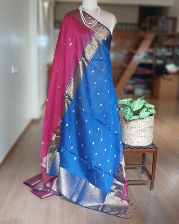 Maheshwari Silk Cotton Saree – (MSCS1021) - Image 3