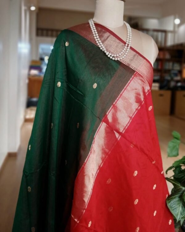 Maheshwari Silk Cotton Saree – (MSCS1016) - Image 4