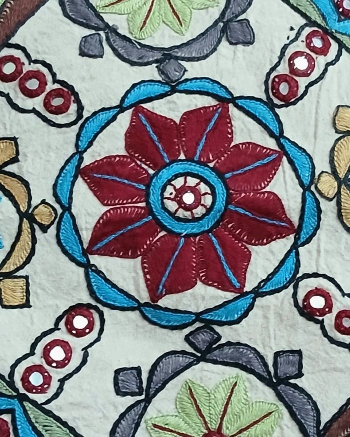 Densely embroidered cushion covers in paako style - (DECC0001) - Image 4