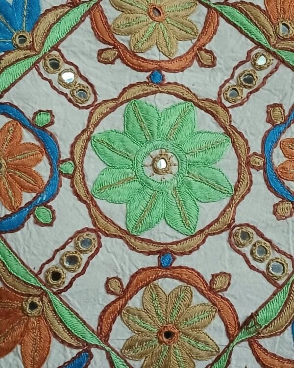 Densely embroidered cushion covers in paako style  - (DECC0002) - Image 4