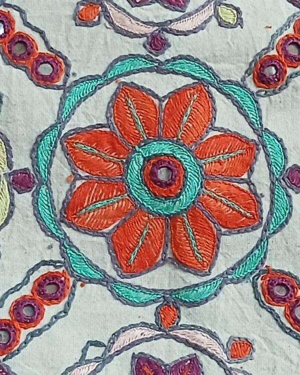 Densely embroidered cushion covers in paako style  - (DECC0004) - Image 4