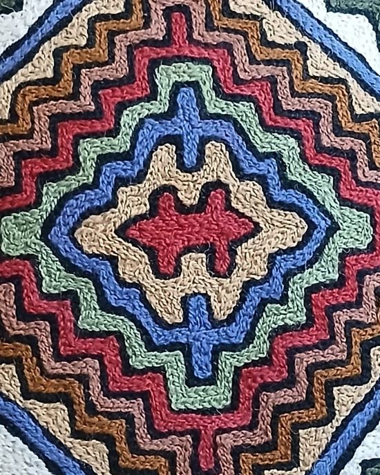 Densely embroidered cushion covers in paako style – (DECC0006) - Image 4