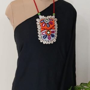 Colourful Meghwal Hand Embroidered necklace – (CMHE0024)