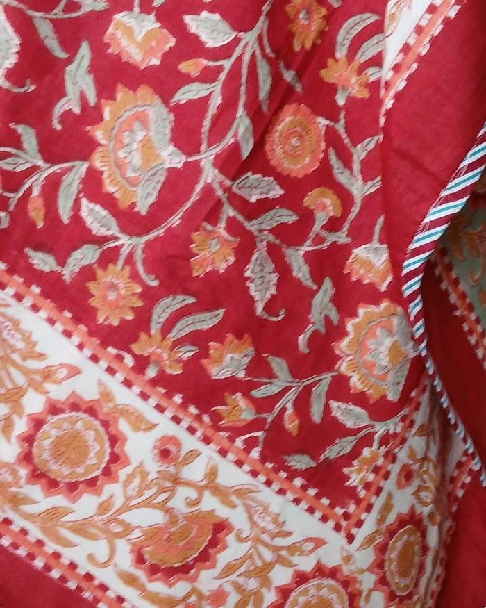 Reversible Soft Single Dohar in Mul Cotton – (MCSD1016) - Image 2