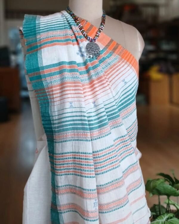 Bhujodi Saree handwoven in Kala Cotton – (BHUJ0089) - Image 2