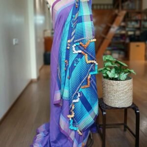 Bhujodi Saree handwoven in Kala Cotton – (BHUJ0083)