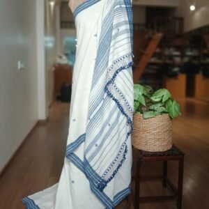 Bhujodi Saree handwoven in Kala Cotton – (BHUJ0086)