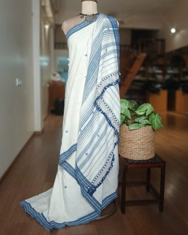 Bhujodi Saree handwoven in Kala Cotton – (BHUJ0086)