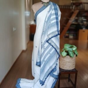 Bhujodi Saree handwoven in Kala Cotton – (BHUJ0088)