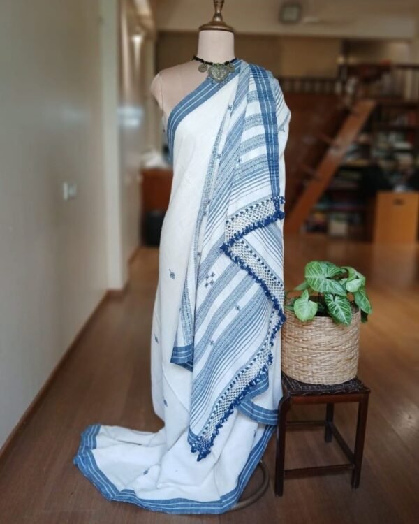 Bhujodi Saree handwoven in Kala Cotton – (BHUJ0088)