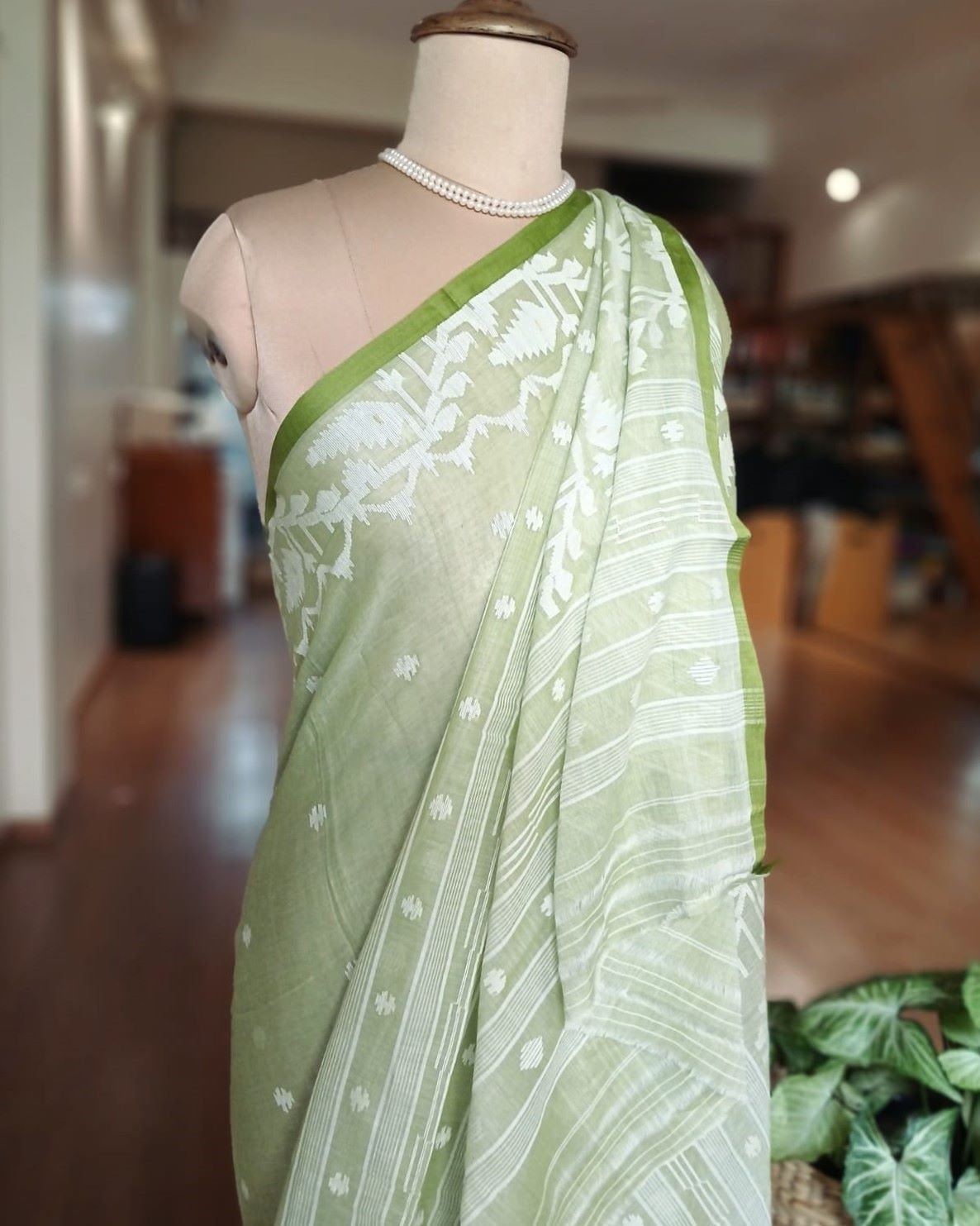 Handweave Jamdani Cotton Saree – (JCHS1036)