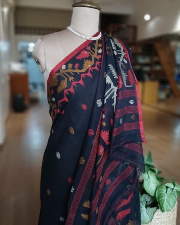 Handweave Jamdani Cotton Saree – (JCHS1043)
