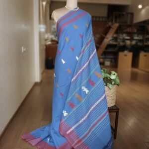 Gollabhama (milkmaid / gopika) handweave saree in cotton – (WGHS0018)