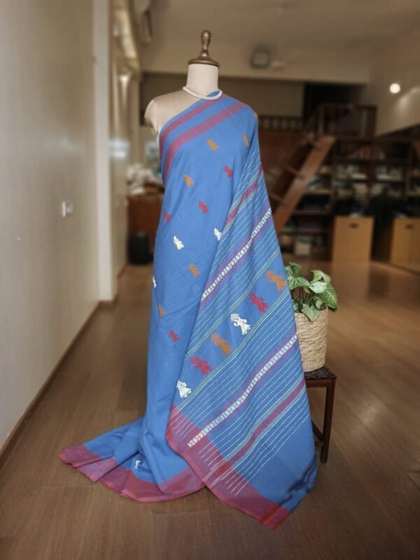 Gollabhama (milkmaid / gopika) handweave saree in cotton – (WGHS0018)