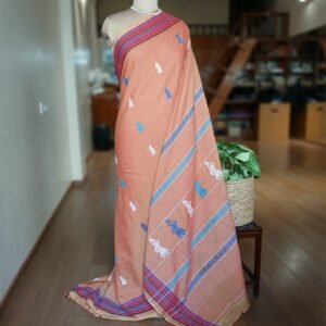 Gollabhama (milkmaid / gopika) handweave saree in cotton – (WGHS0015)