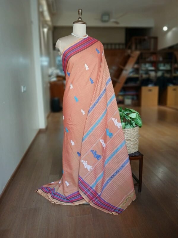 Gollabhama (milkmaid / gopika) handweave saree in cotton – (WGHS0015)