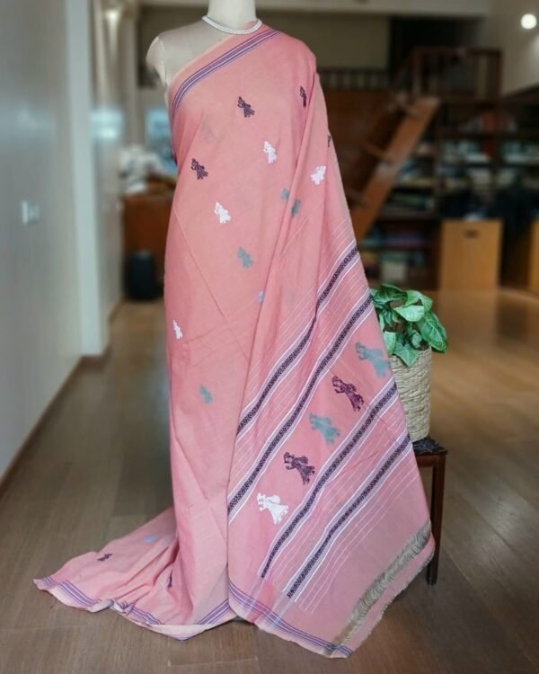 Gollabhama (milkmaid / gopika) handweave saree in cotton – (WGHS0014)