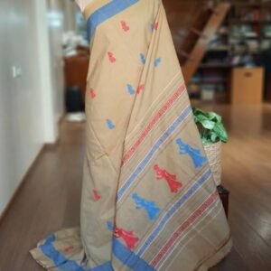Gollabhama (milkmaid / gopika) handweave saree in cotton – (WGHS0023)