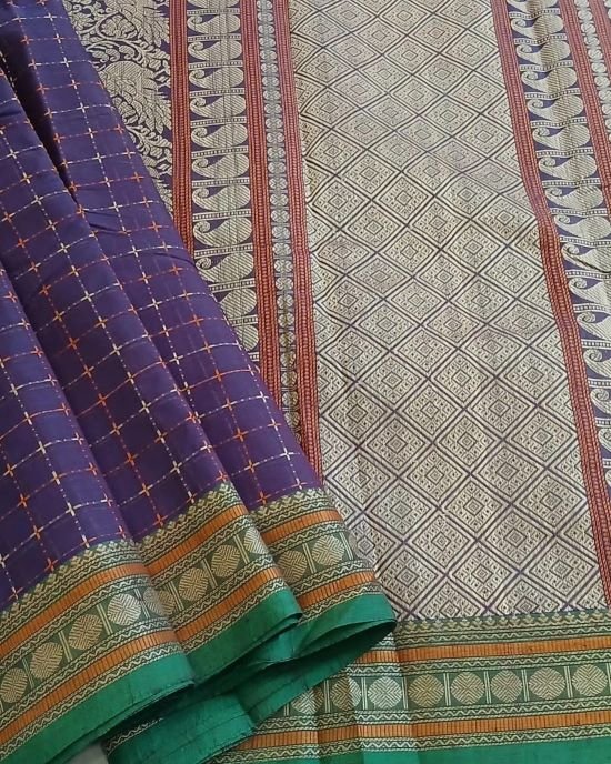 No Zari Lakshadeepam handweave in cotton – (KANC1142)